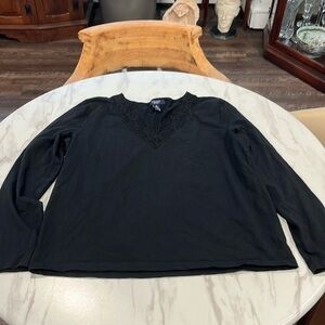 Chaps Lace neck shirt